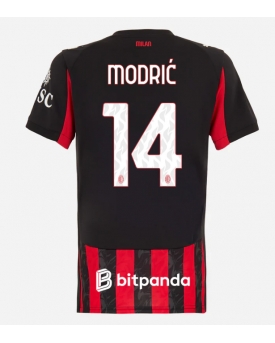Billige Fotballdrakt AC Milan Luka Modric #14 Replika Hjemmedrakt Dame 2025-26 Kortermet Billige Fotballdrakt AC Milan Luka Modric #14 Replika Hjemmedrakt Dame 2025-26 Kortermet